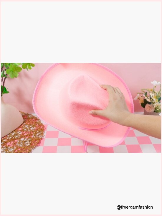 12 Pack Cowboy Hats for Women Wedding Party Favors Costume Accessories main image 4